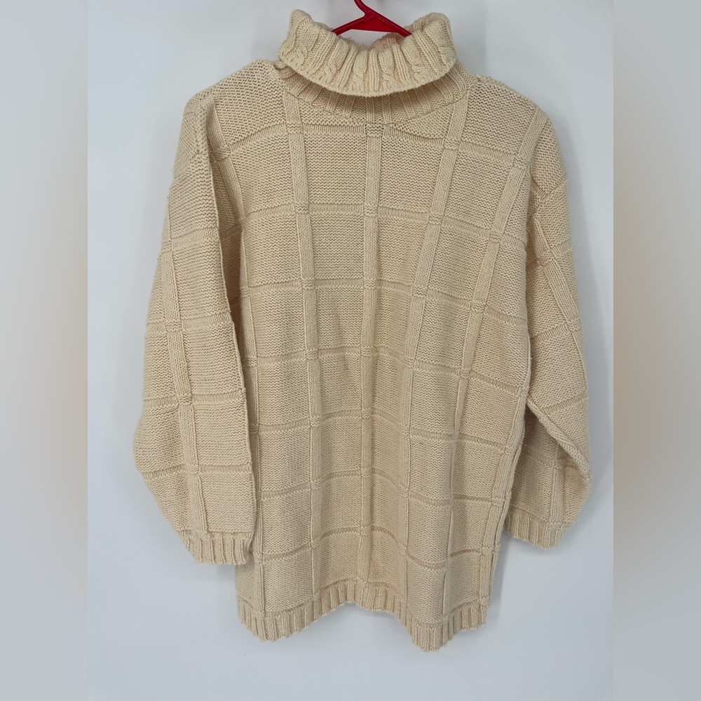 Cozy Cream Knit Sweater vintage heavy